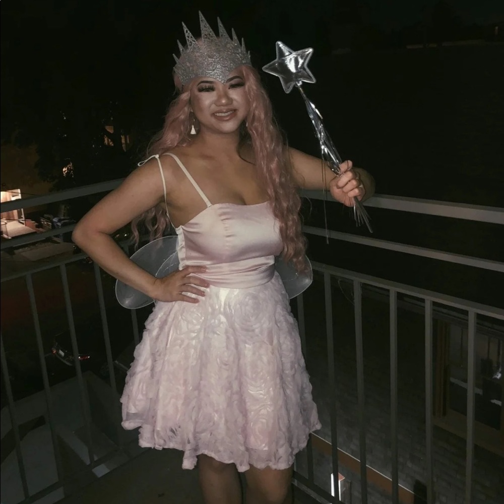❌ SOLD Pink Rose Tulle Satin Dress